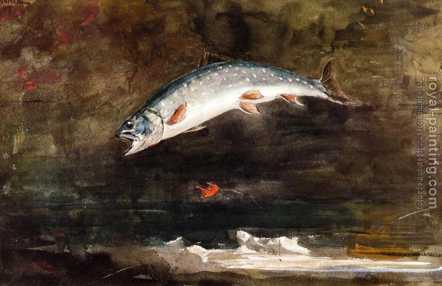 Winslow Homer : Jumping Trout